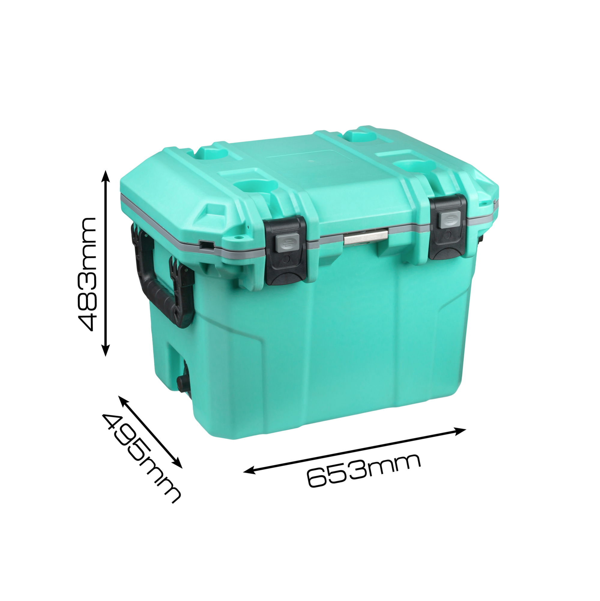 картинка Термоконтейнер объем 20л, Зеленый, внутр. разм. 331*196*367мм, IPX5