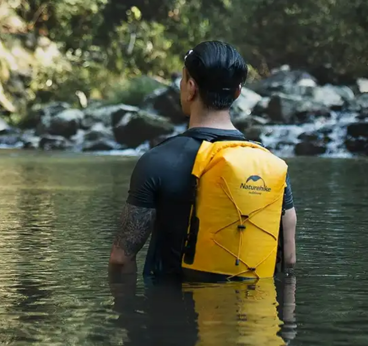 картинка Рюкзак туристический Naturehike 40 л, ПВХ, желтый