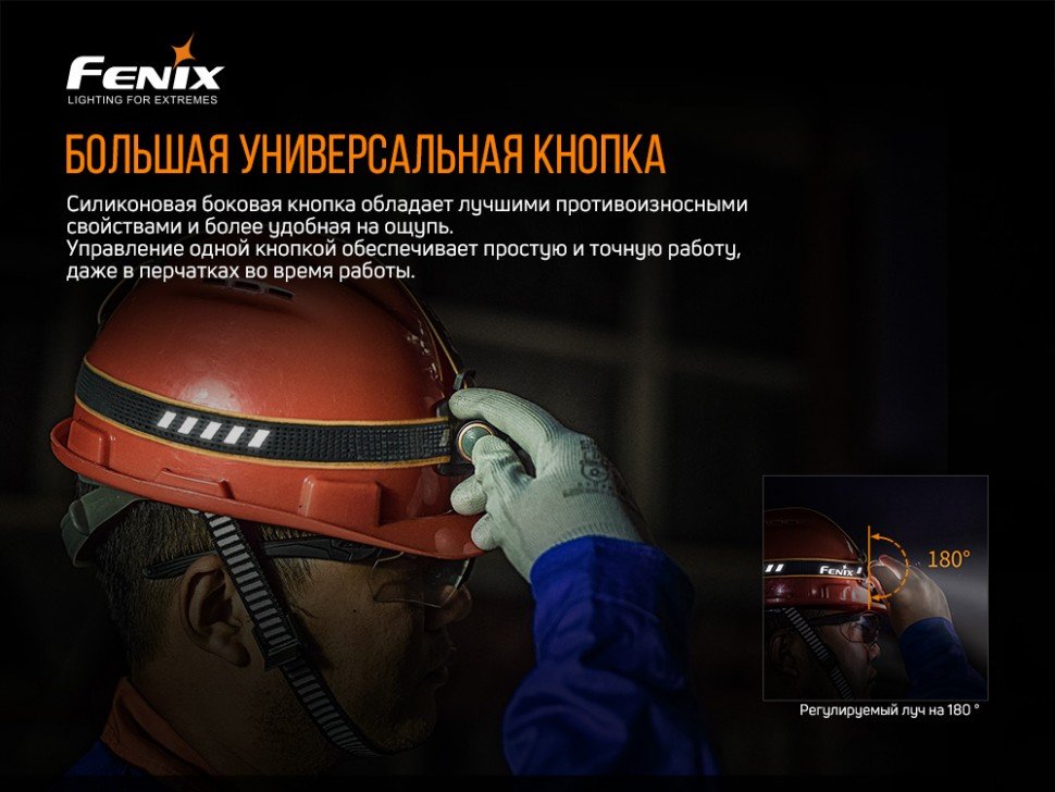 картинка Налобный фонарь Fenix HM61R + складной нож Ruike S22, черный, HM61RS22bk