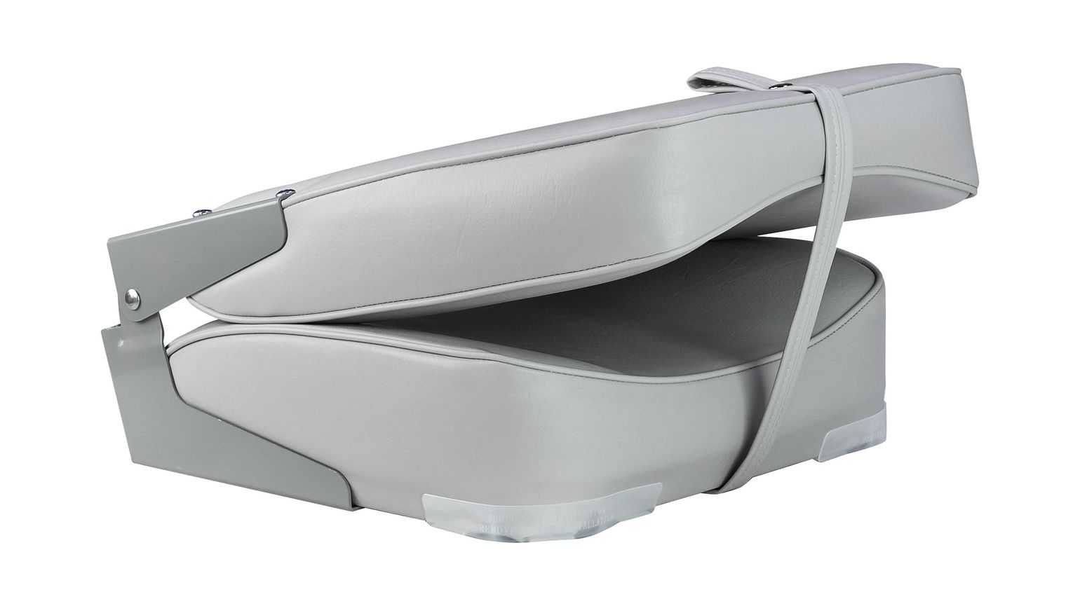 картинка Кресло мягкое складное, высокая спинка, обивка винил, цвет серый, Marine Rocket