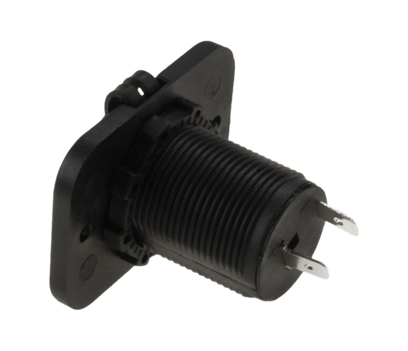 картинка Разъем прикуривателя на панели, врезной, чёрный