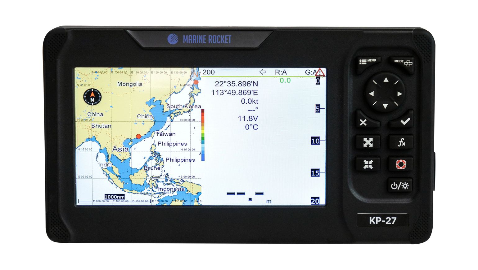 картинка Картплоттер морской 7" 27A с AIS, Marine Rocket