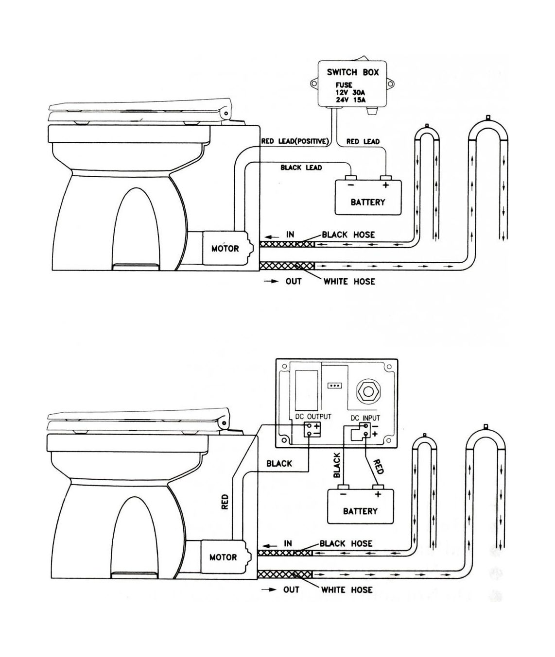 картинка Унитаз с электрической помпой 12 В