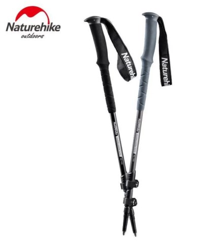 картинка Палки треккинговые, алюминиевые, ST03, серые, для ходьбы (2 шт.)