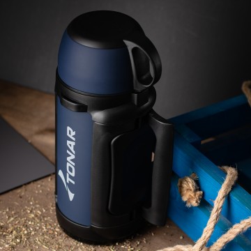 картинка Термос ТОНАР 1400 мл. (крышка-кружка, с дополнительной чашкой)