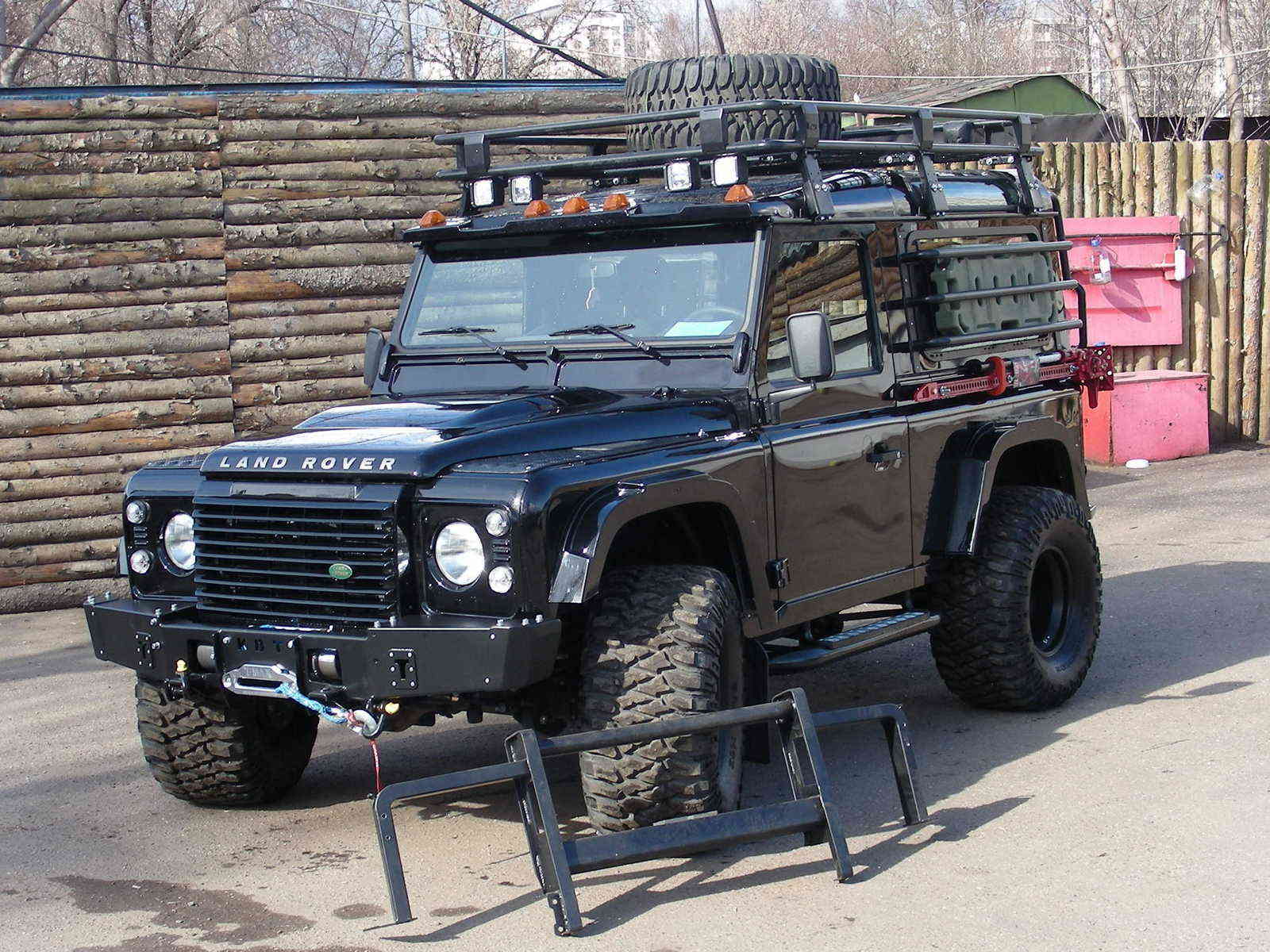 картинка Передний силовой бампер со съёмным кенгурином - Land Rover Defender 90/110