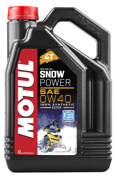 картинка Масло для снегоходов Motul SNOWPOWER 4T 0W40 SN/MA2 4 L