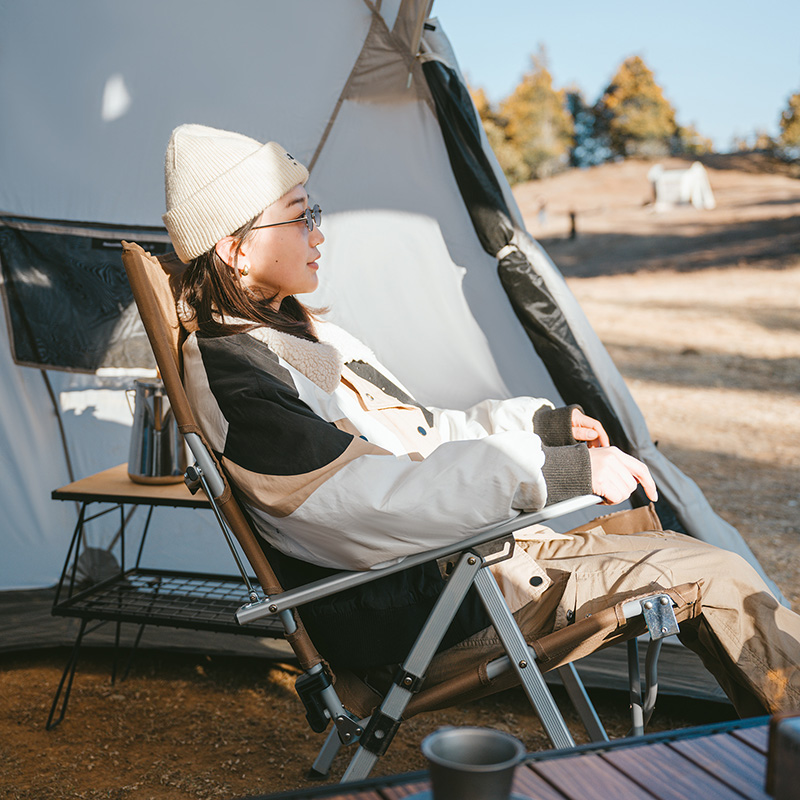 картинка Кресло туристическое Naturehike складное, регулируемое, темно-коричневое, до 140 кг