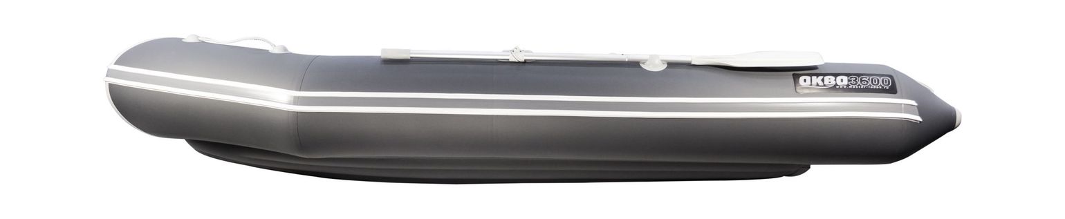 картинка Надувная лодка ПВХ, АКВА 3600 НДНД, графит/светло-серый
