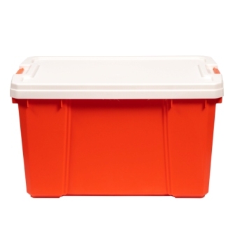 картинка Ящик IRIS для хранения, белый/оранжевый, 56 литров
