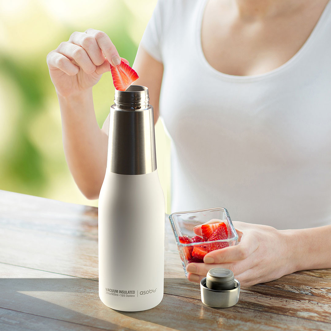 картинка Термобутылка OASIS, 600 мл, белая