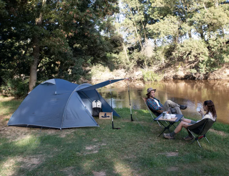 картинка Палатка Naturehike P-PLUS 4-местная, алюминиевый каркас, синий