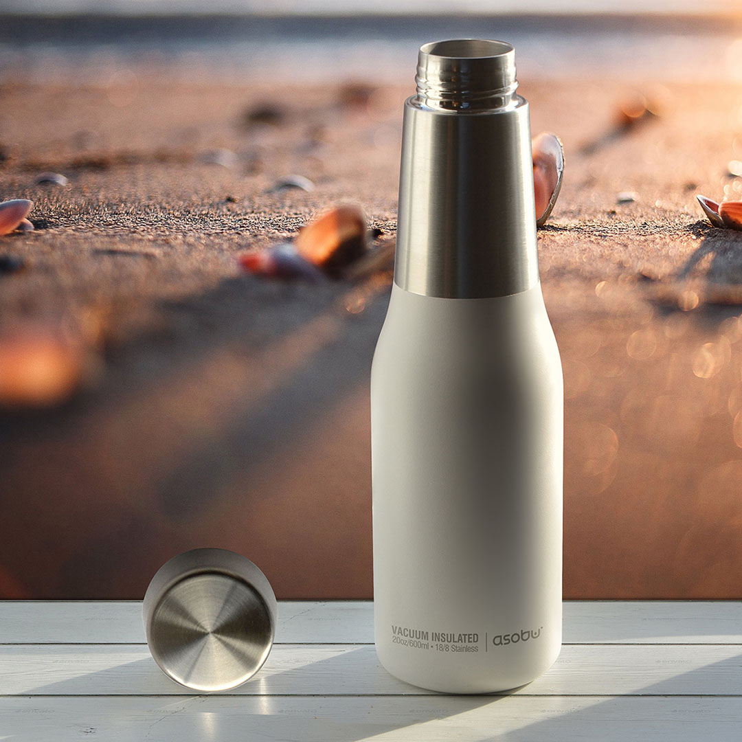 картинка Термобутылка OASIS, 600 мл, белая