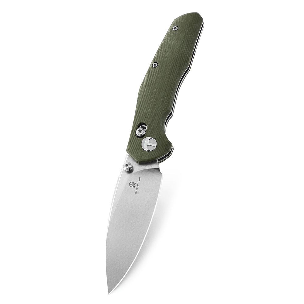 картинка Нож Bestechman Ronan сталь 14C28N, рукоять G10 зеленая