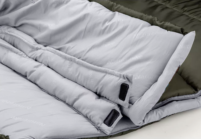Мешок спальный Naturehike U150, 220х75 см, (ТК: +11C), (правый), темно-зеленый