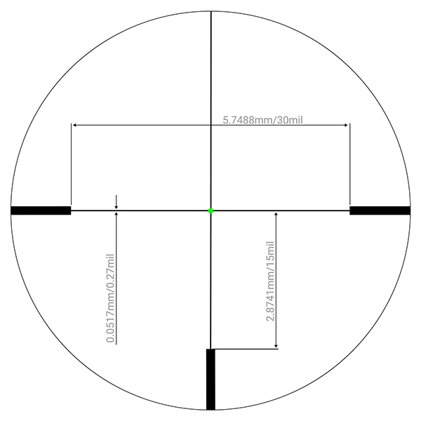 картинка Прицел Artelv CRS Fiber Green 1-4x24 SFP 30мм