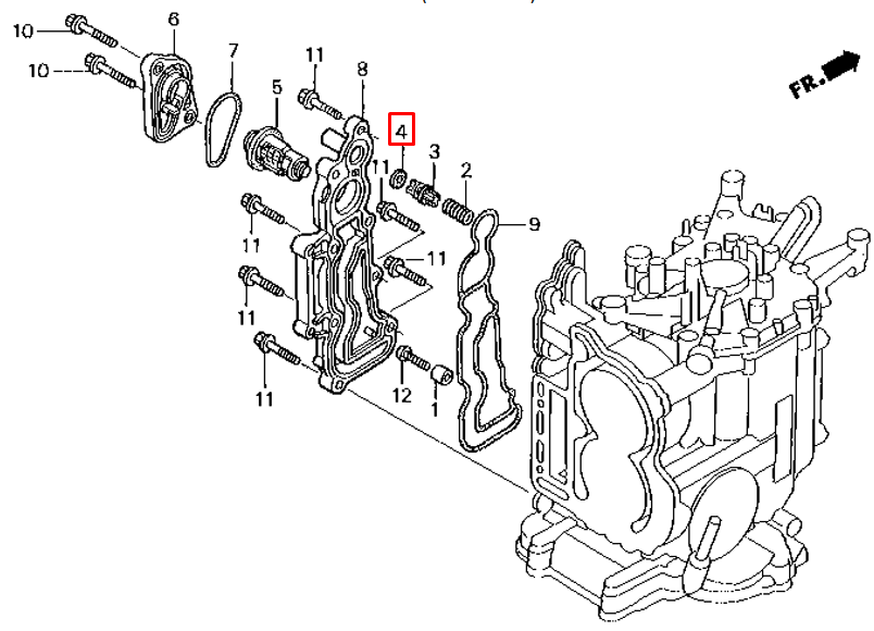 Прокладка сливного клапана Honda BF8-225 (Honda)