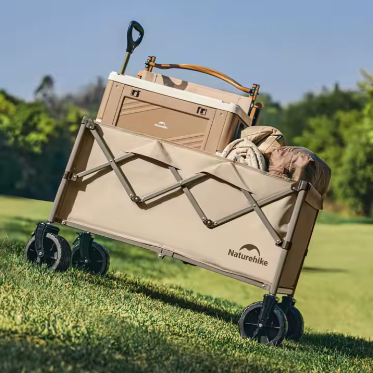 картинка Тележка туристическая Naturehike Light 107х60х80 см, 250 л, коричневая