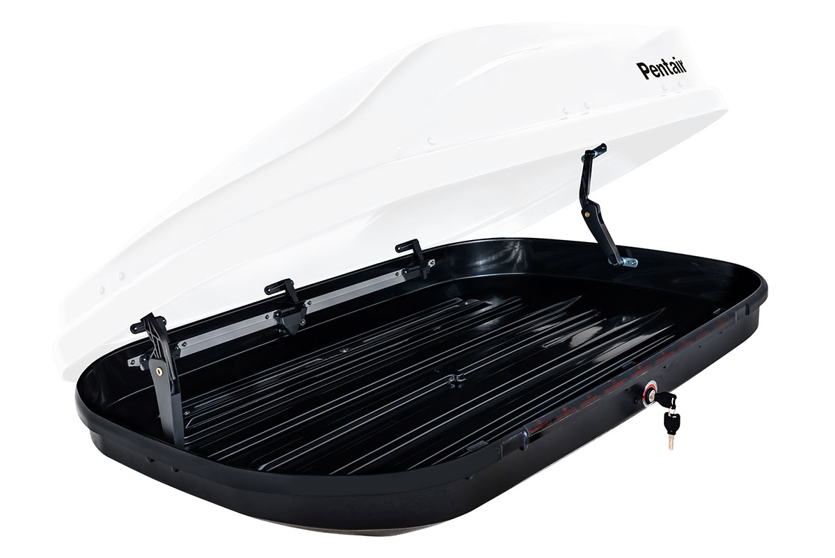 картинка Бокс автомобильный на крышу Pentair PYTHON 360L белый глянец, двусторонний