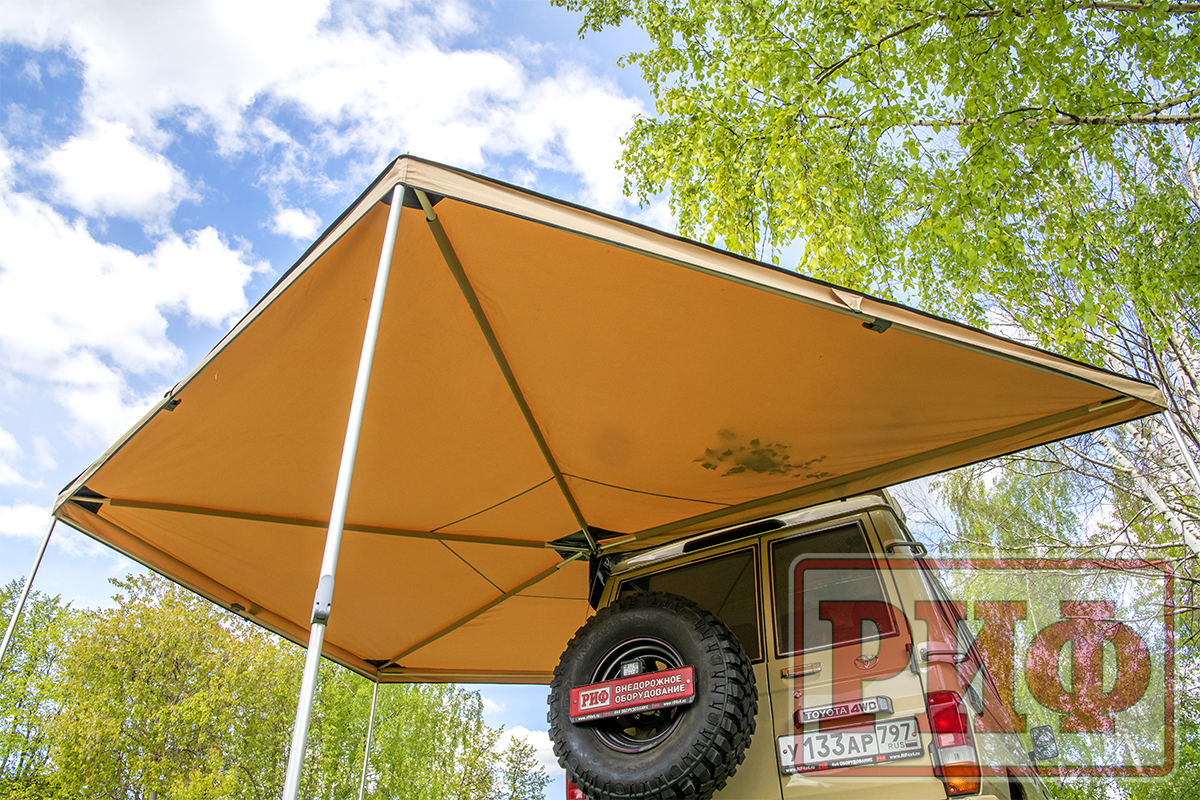 картинка Маркиза автомобильная РИФ веерная 2,5х2,5 м (левая)