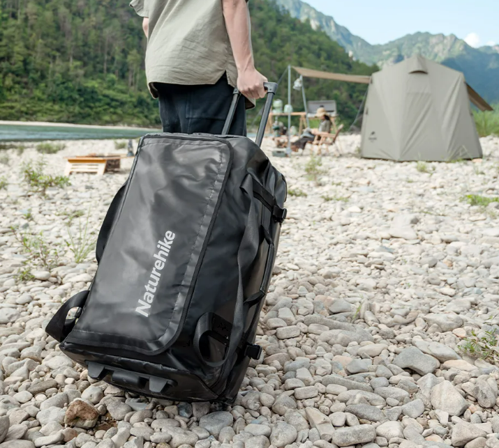 картинка Сумка дорожная Naturehike, с колесами, 65х39х34,черная