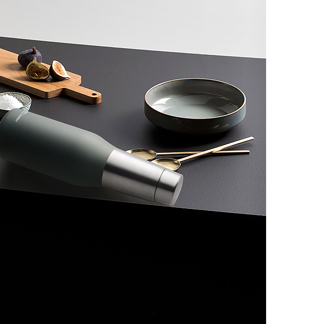 картинка Термобутылка OASIS, 600 мл, серая