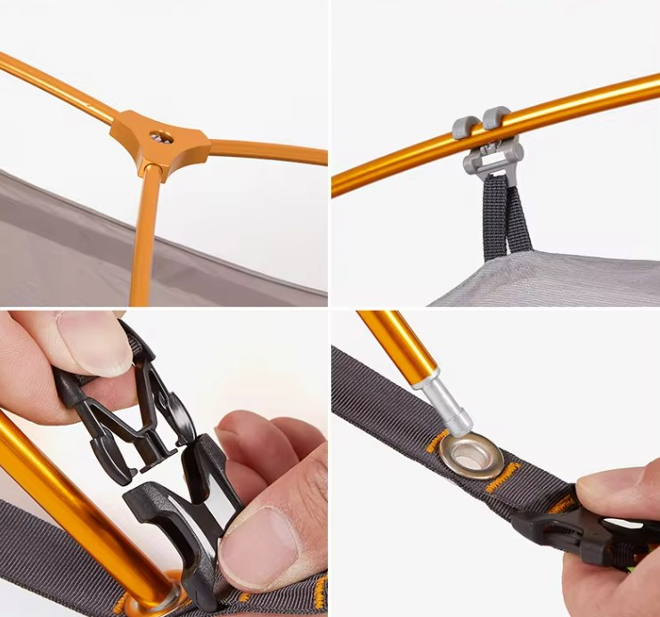 картинка Палатка Naturehike Cycling Si 1-местная, алюминиевый каркас, сверхлегкая, янтарная