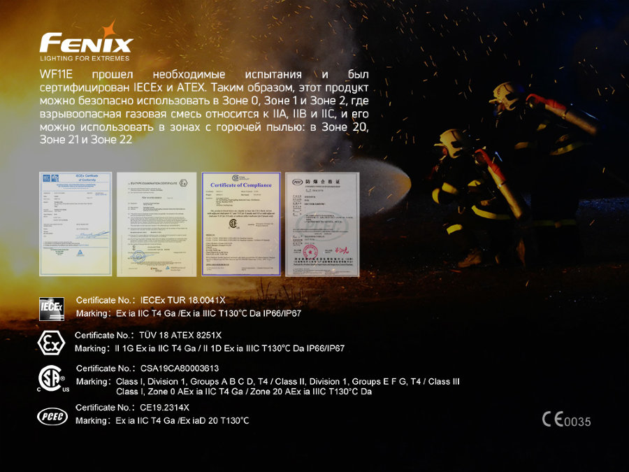 Фонарь Fenix WF11E