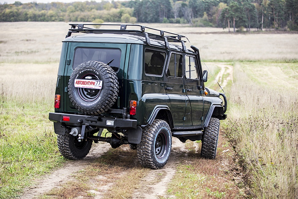 картинка Бампер задний РИФ УАЗ Хантер с калиткой лифт