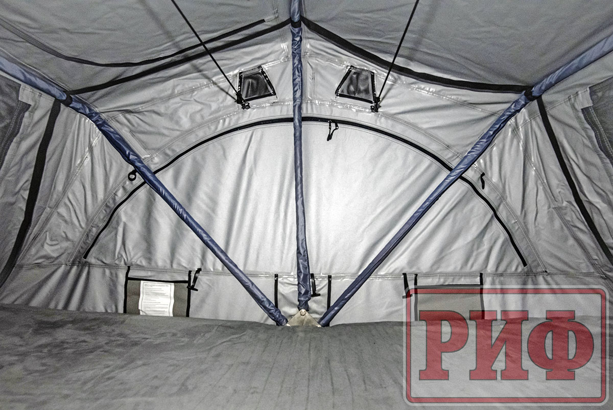 картинка Палатка на крышу автомобиля РИФ Soft RT01-140 усиленная, тент серый