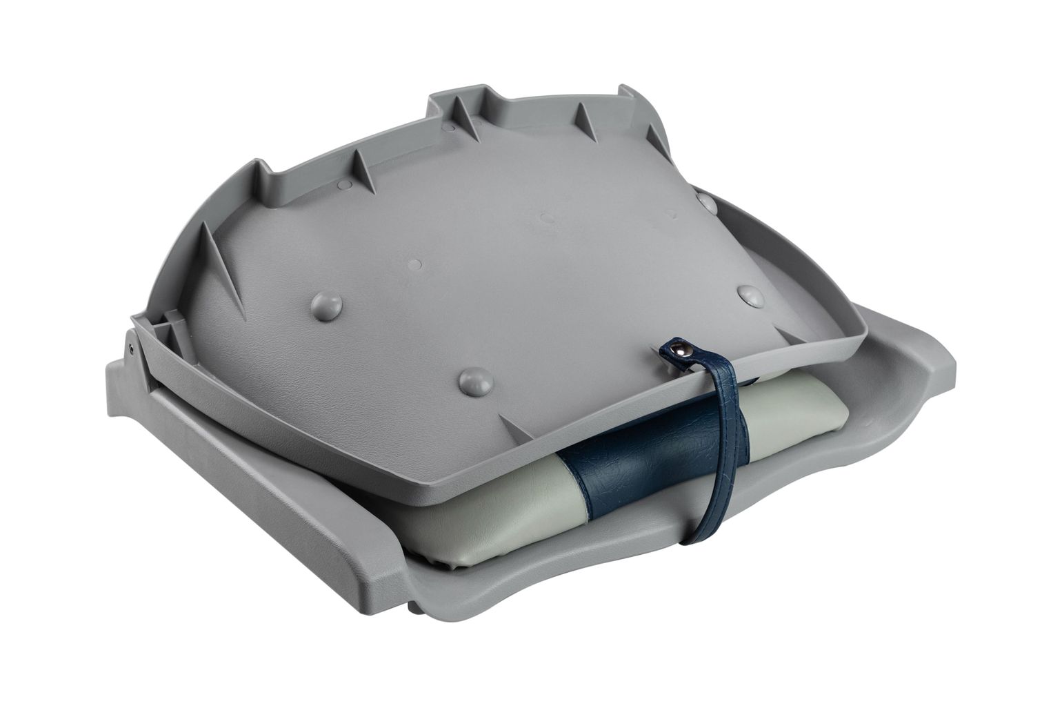 картинка Кресло складное мягкое TRAVELER, цвет серый/синий