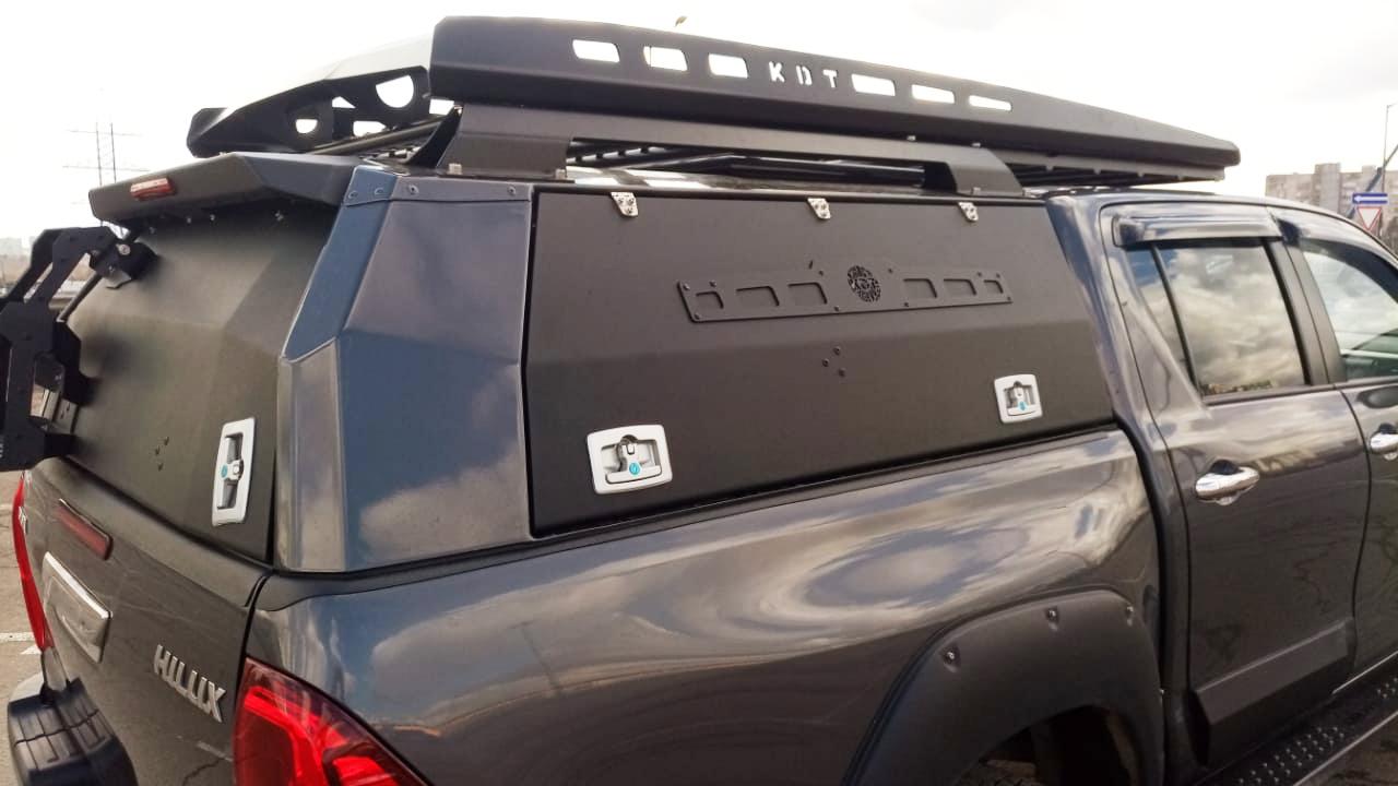 Кунг алюминиевый для Toyota Hilux (с 2015 г.в.) 3 двери, с люком — KDT 15282L
