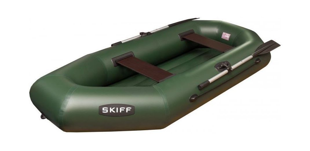 картинка Надувная лодка ПВХ Skiff 260 НД, зеленый, SibRiver