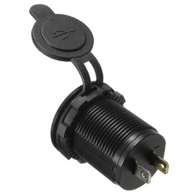 картинка Гнездо питания с двумя USB синий