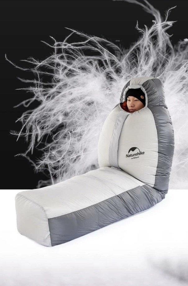 картинка Мешок спальный Naturehike Arctic-17, 200х75 см, (правый) (ТК: -17C), серебристый
