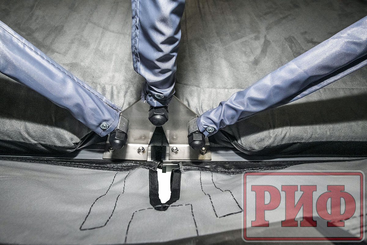 картинка Палатка на крышу автомобиля РИФ Soft RT01-140 усиленная, тент серый