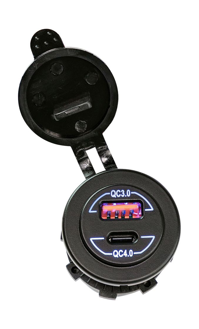 Разъем USB QC3.0 5в 2.4А и USB QC4.0