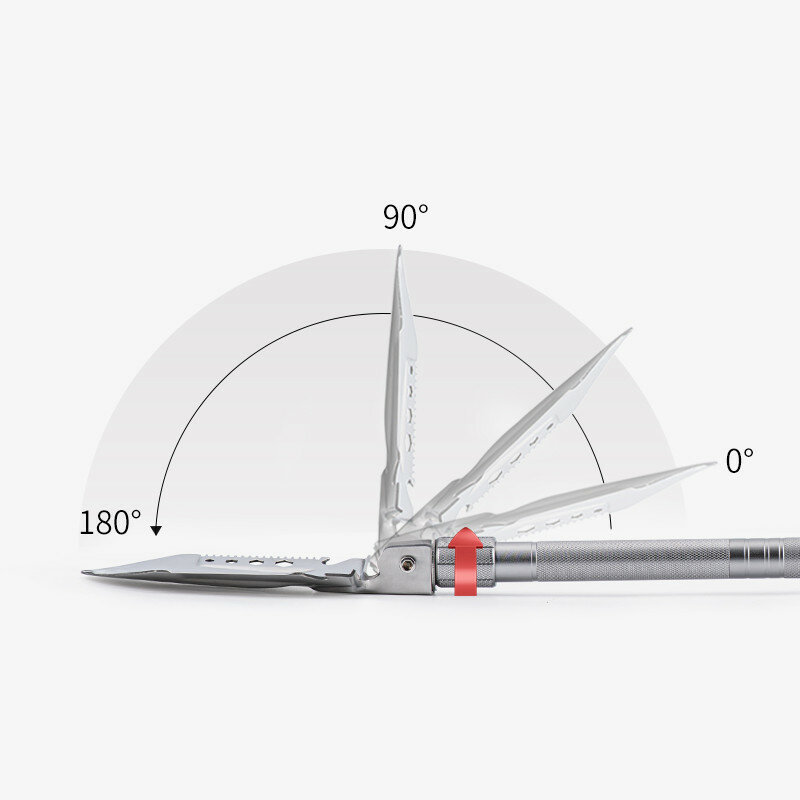 картинка Лопата Naturehike NH20GJ002 многофункциональная  серебряный , 6927595761847
