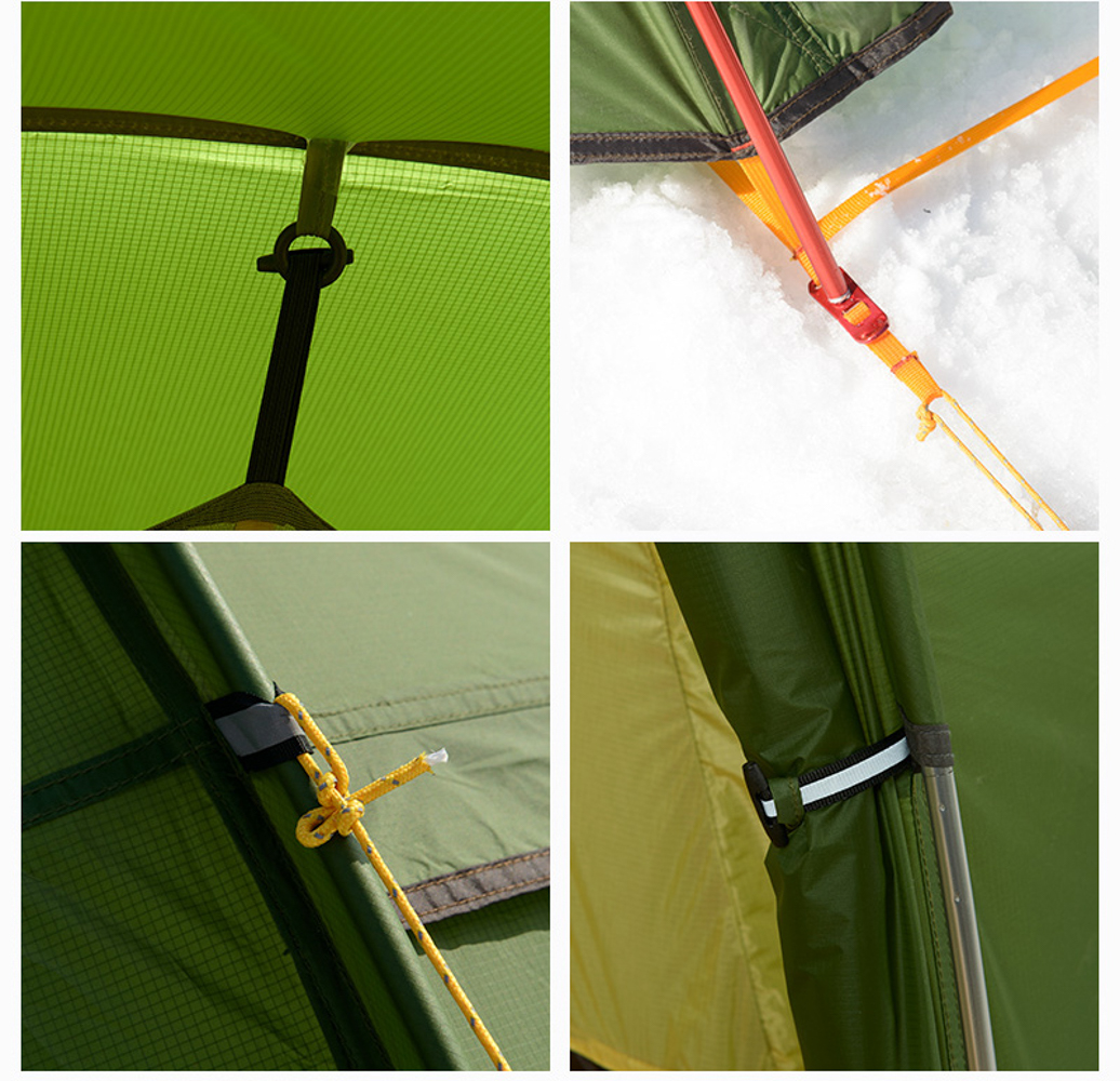картинка Палатка 2-местная Naturehike Opalus NH17L001-L, 20D, зеленый, 6976023924781