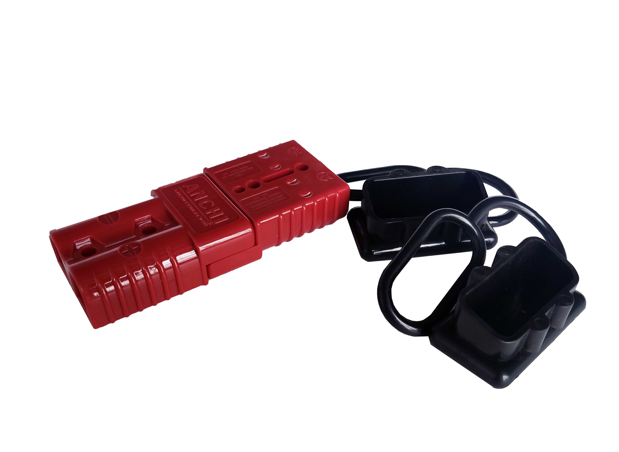 картинка Силовой разъем кабеля лебедки с заглушкой 175A (влагозащищенный, 2 шт)