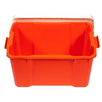 картинка Ящик IRIS для хранения, белый/оранжевый, 56 литров