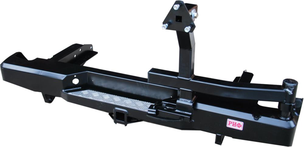 картинка Бампер задний РИФ с фаркопом и калиткой NP300 кузов 1395 мм