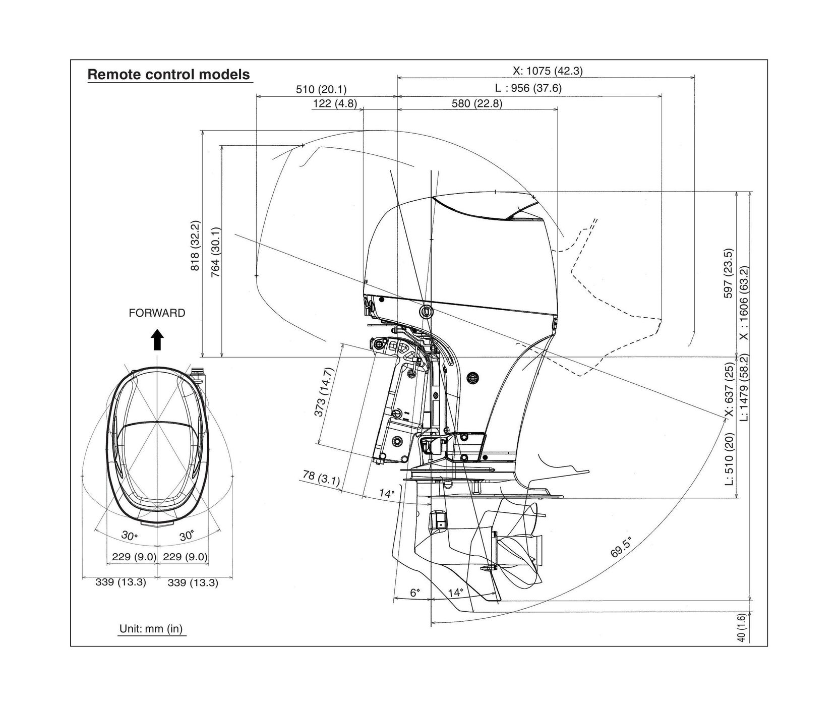 картинка Мотор лодочный Suzuki DF90ATL