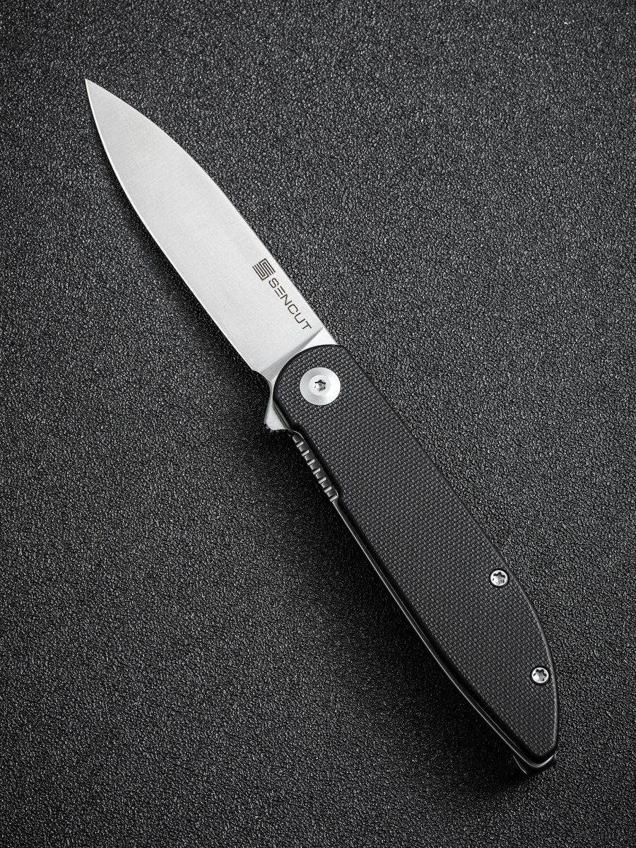 картинка Складной нож SENCUT Bocll II D2 Steel Satin Handle G10 Black