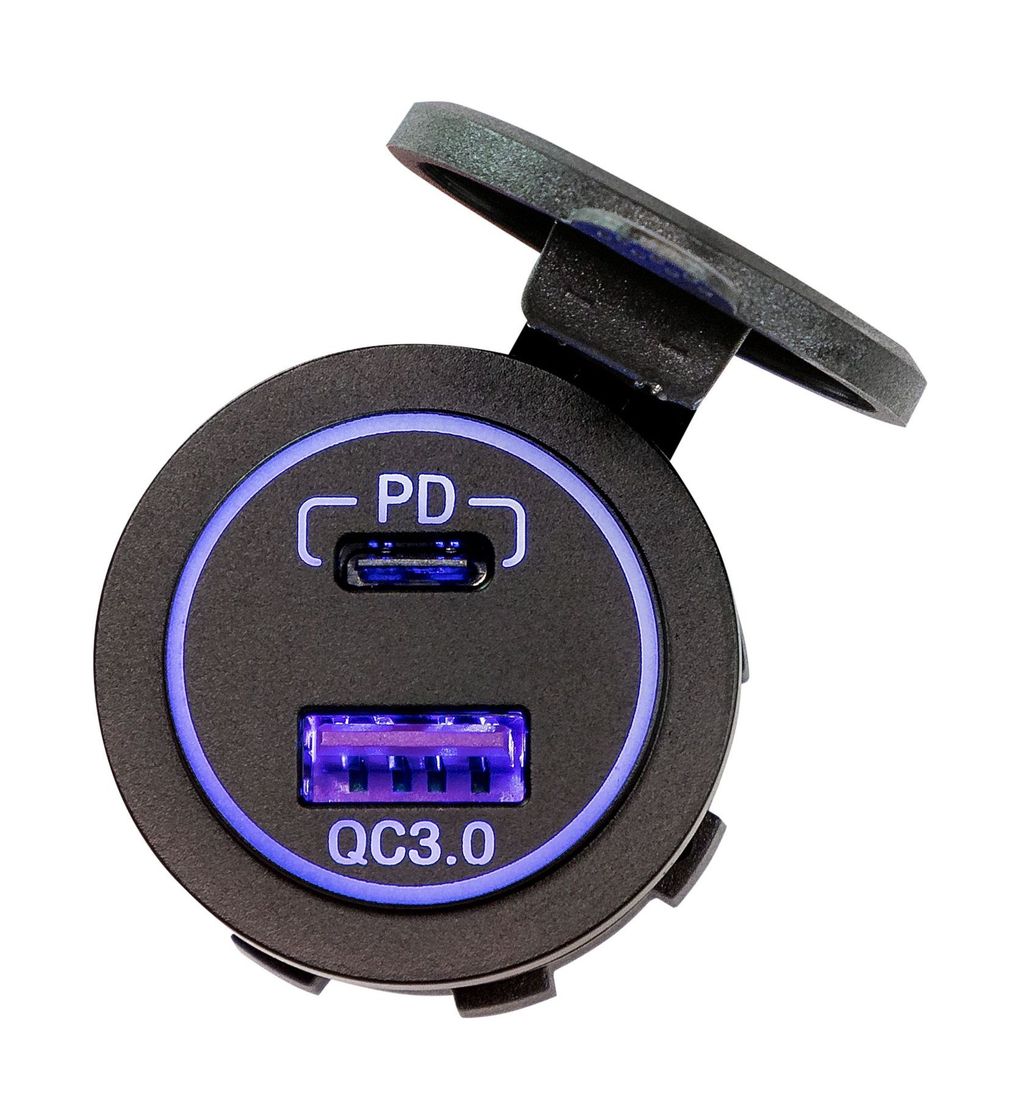 Разъем USB QC3.0 5в 3А и USB PD