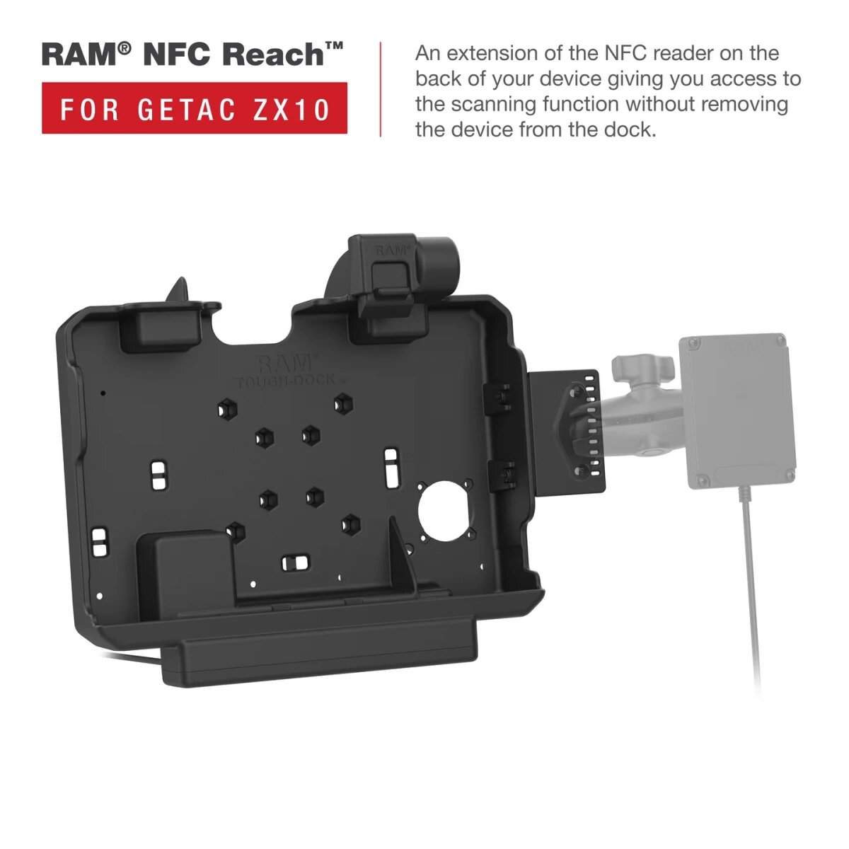 картинка Док-станция RAM Power + Data для Getac ZX10 (RAM-HOL-GE4PDU)