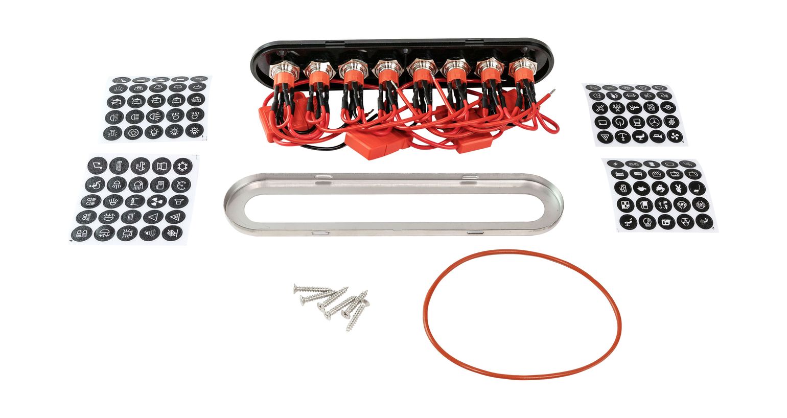 картинка Панель бортового питания, 8 кнопок, Marine Rocket