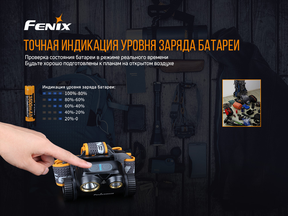 картинка Налобный фонарь Fenix HM65R