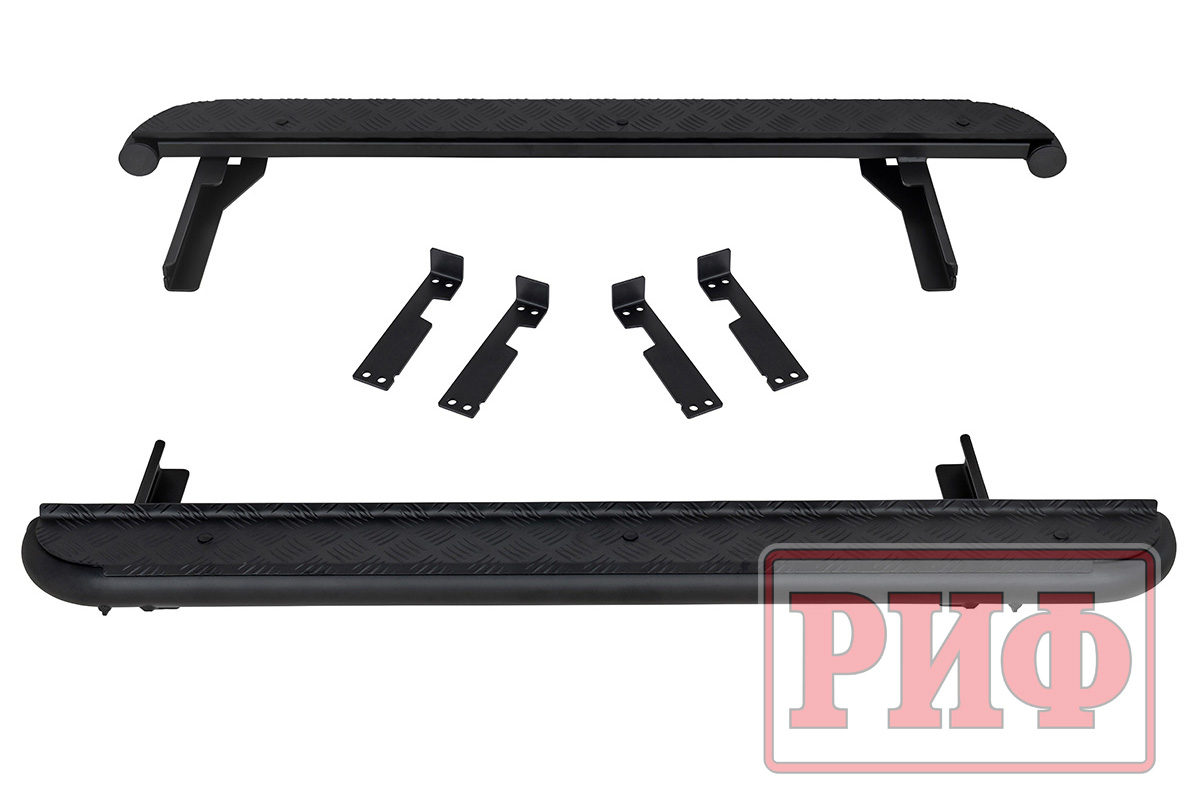 картинка Пороги силовые ВАЗ Нива черные