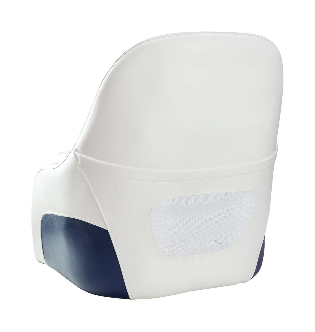 картинка Кресло с болстером Ocean Flip Up, обивка винил, цвет белый/синий